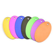 Multicolor Blank Aluminium Alloy Pet Dog Tag en acier inoxydable en métal PET Identité TAG PENDANT